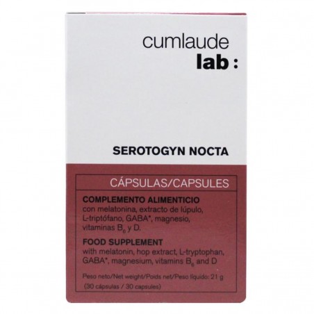  CUMLAUDE LAB: SEROTOGYN NOCTA 30 CAPSULAS 