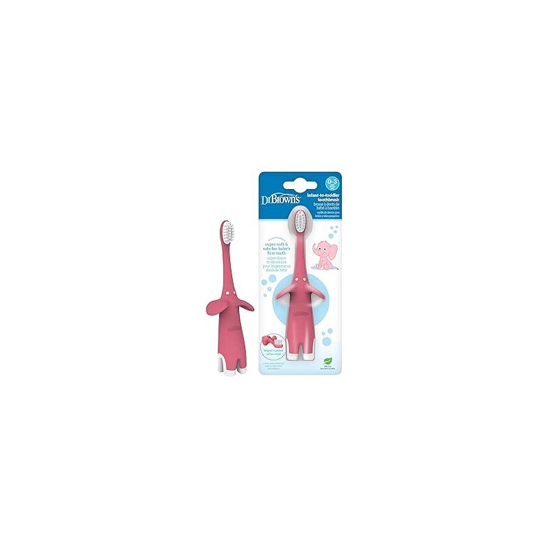 DR BROWNS CEPILLO DIENTES 0-3 ROSA