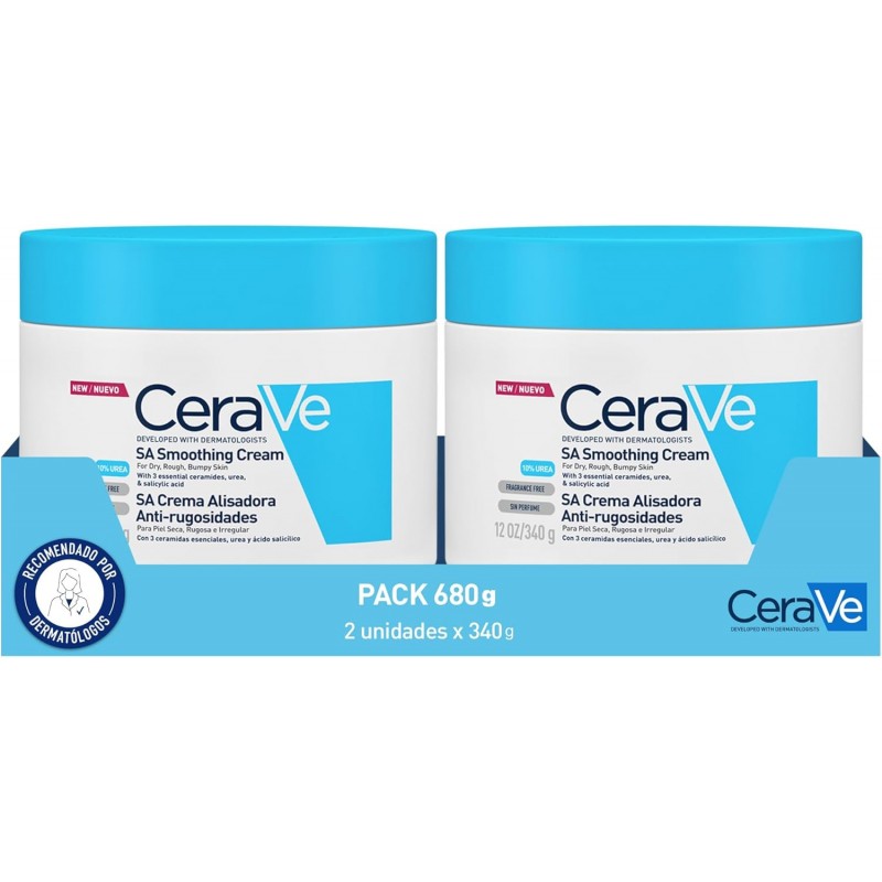 CERAVE DUPLO CREMA ALISADORA ANTI-RUGOSIDADES 2 X 340 ML