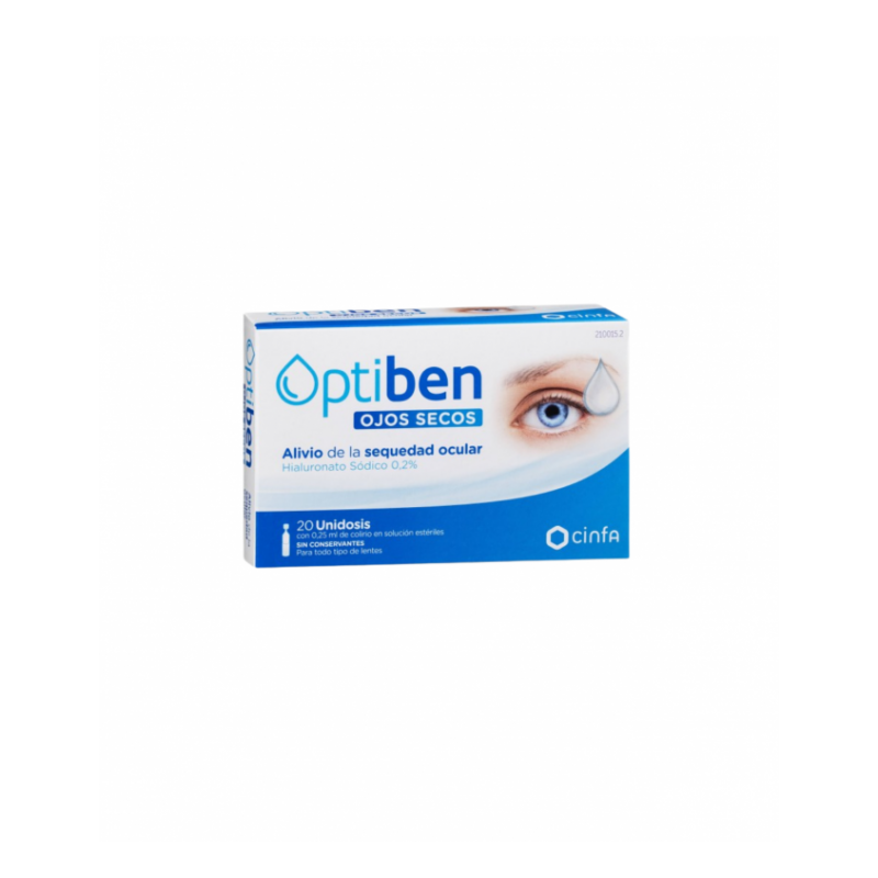 OPTIBEN OJOS SECOS 0,25 ML 20 UNIDOSIS