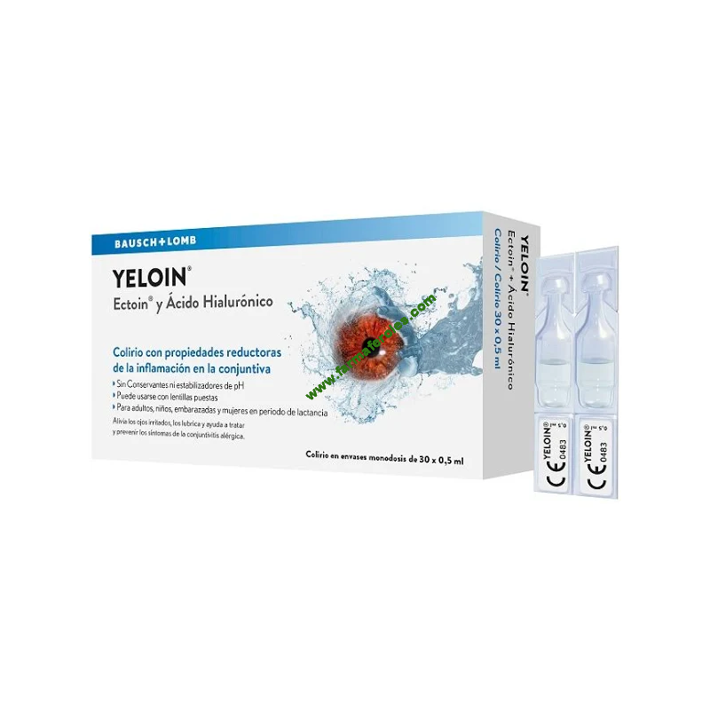 YELOIN COLIRIO MONODOSIS 0,5 ML 30 U