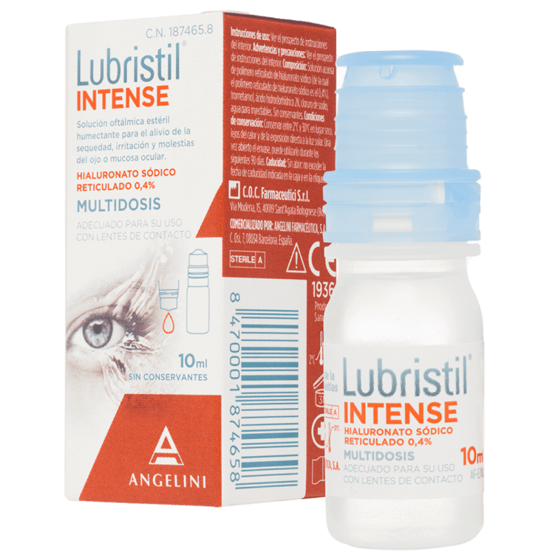 LUBRISTIL INTENSE SOLUCION OFTALMICA MULTIDOSIS 10 ML