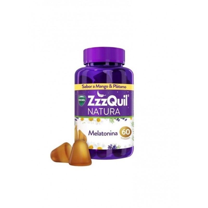 ZZZQUIL MELATONINA MANGO PLATANO 60GOM