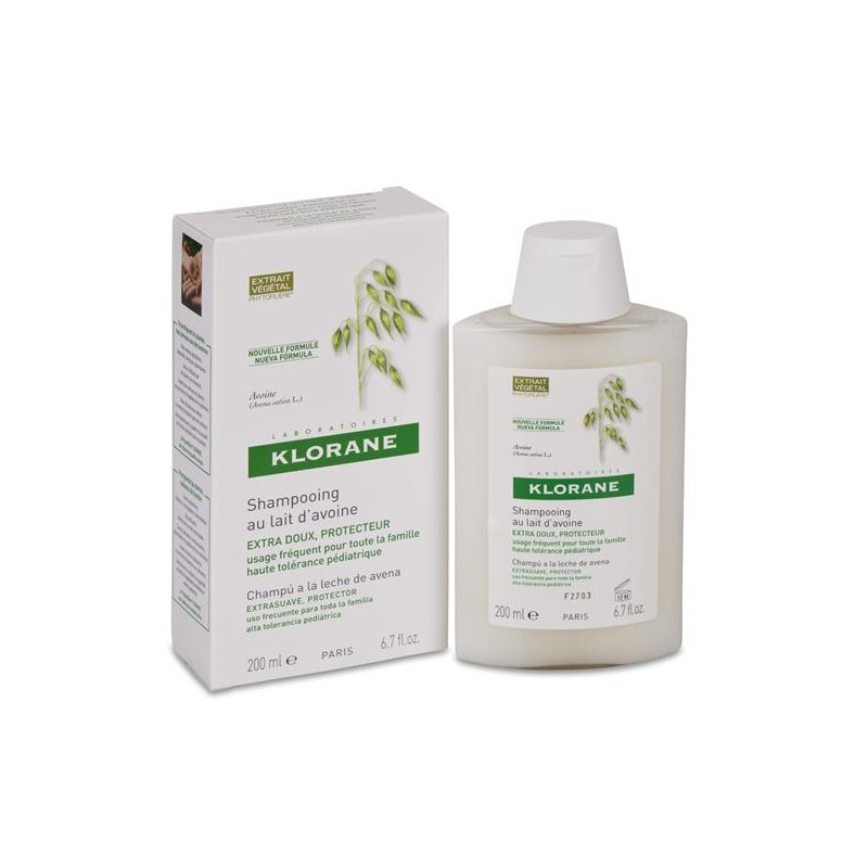 KLORANE CHAMPU LECHE DE AVENA 200 ML