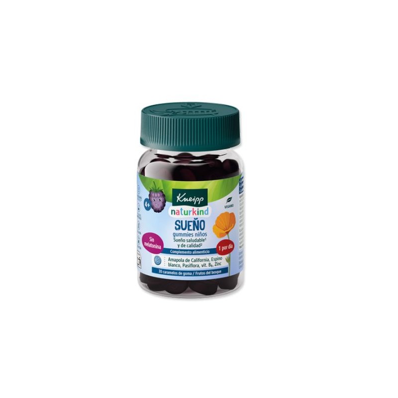 KNEIPP GUMMIES NIÑOS SUEÑO 30 CARAMELOS DE GOMA SABOR FRUTOS DEL BOSQUE