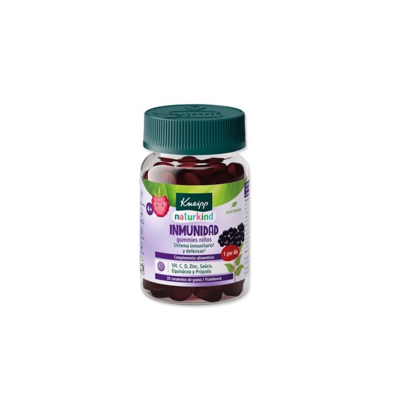 KNEIPP GUMMIES NIÑOS IMMUNIDAD 30 CARAMELOS DE GOMA SABOR FRAMBUESA