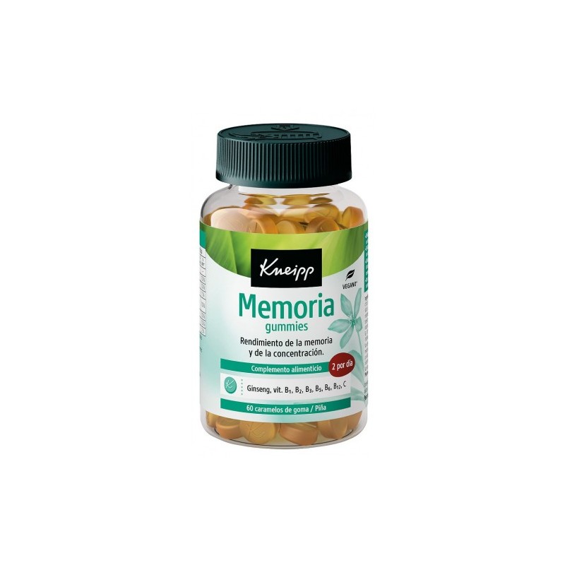KNEIPP MEMORIA 60 GUMMIES SABOR PIÑA