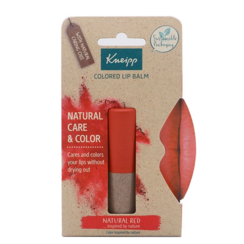 KNEIPP BALSAMO LABIAL COLOR NATURAL ROJO 3.5G