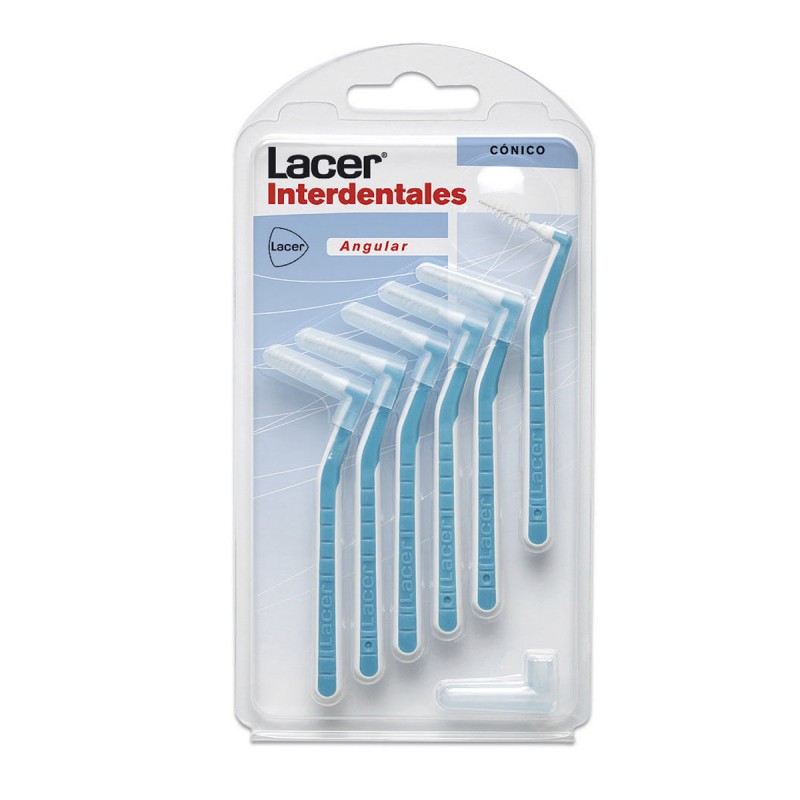 LACER CEPILLO  INTERDENTAL CONICO ANGULAR 6 UNIDADES