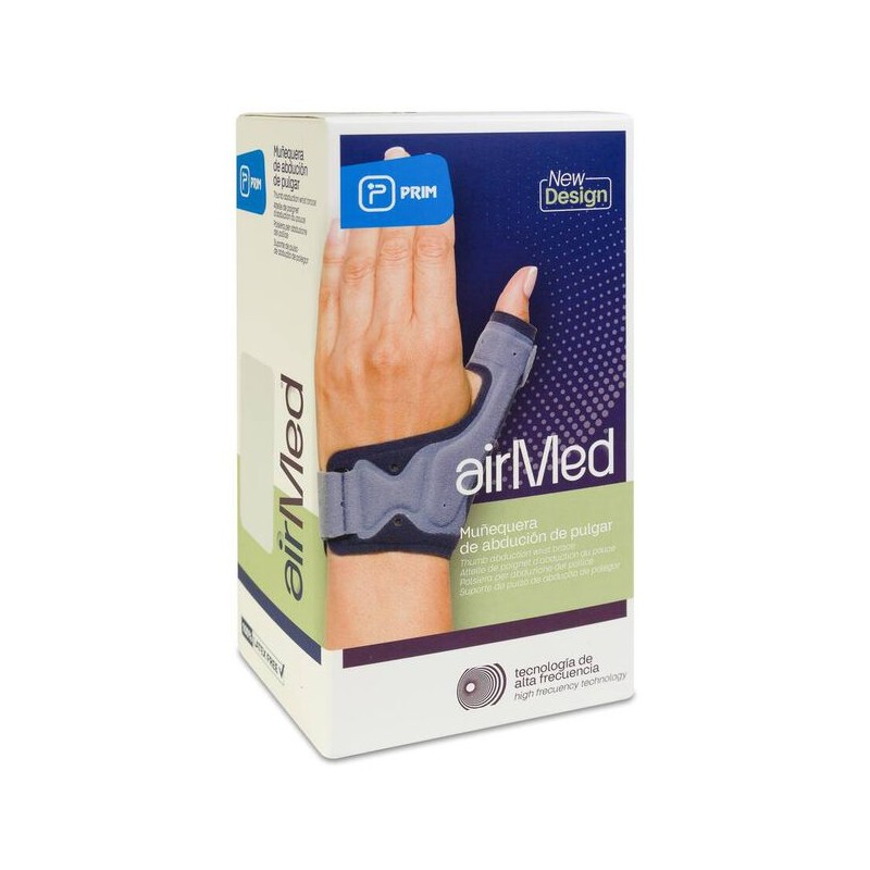 PRIM MUÑEQUERA DE ABDUCION DE PULGAR AIRMED REF AM202G S TALLA S GRIS