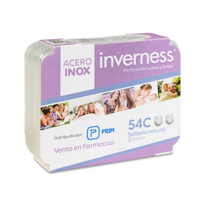 PRIM INVERNESS PENDIENTE ACERO INOXIDABLE 54C SOLITARIO NATURAL 3 MM