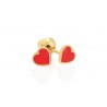 PRIM INVERNESS PENDIENTE 24K 840C-2 CORAZON ROJO 5 MM