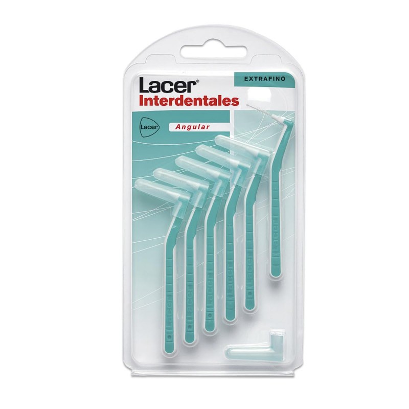 LACER CEPILLO INTERDENTAL EXTRAFINO ANGULAR 6 UNIDADES