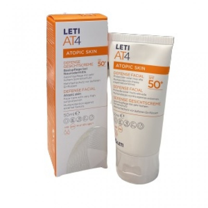 LETI AT4 ATOPIC SKIN DEFENSE FACIAL SPF50+ 50 ML