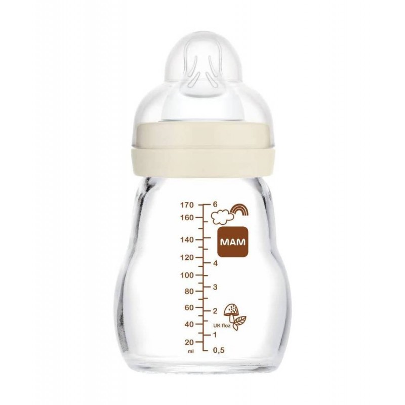 MAM BIBERON CRISTAL FEEL GOOD +0 MESES NEUTRO 170 ML