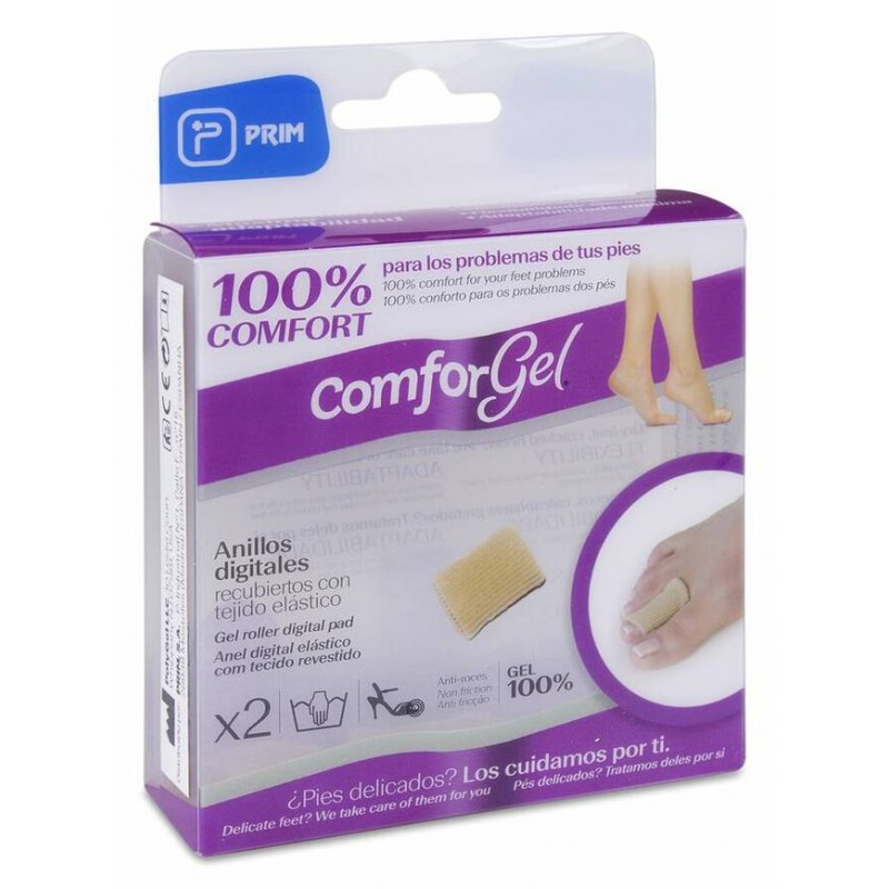 PRIM COMFORGEL ANILLO DIGITAL RECUBIERTO 2 UNIDADES TALLA S - M