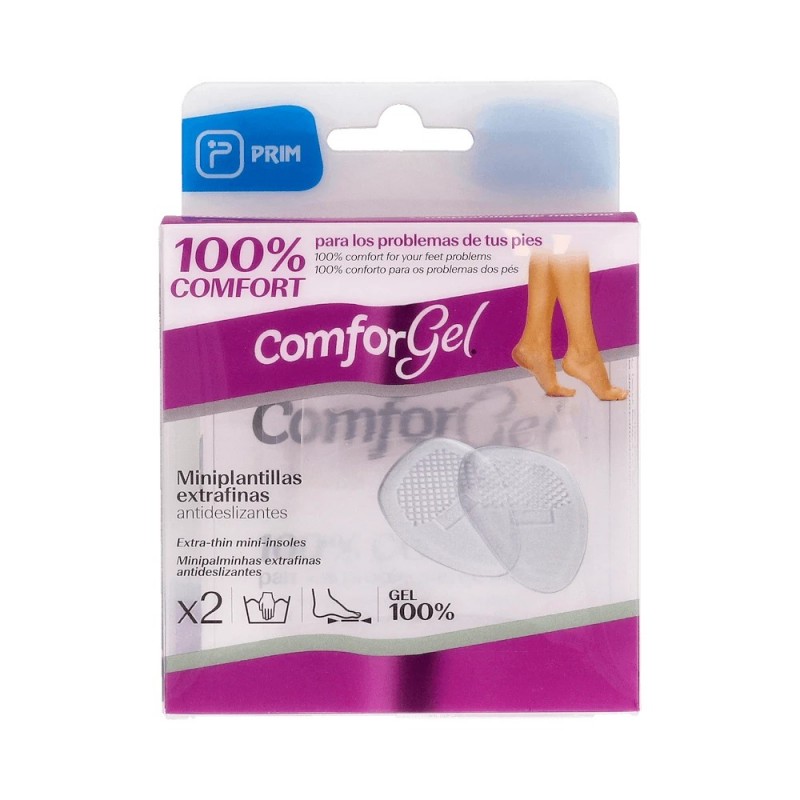PRIM COMFORGEL PLANTILLAS MINI ANTIDESLIZANTES 2 UNIDADES EXTAFINAS