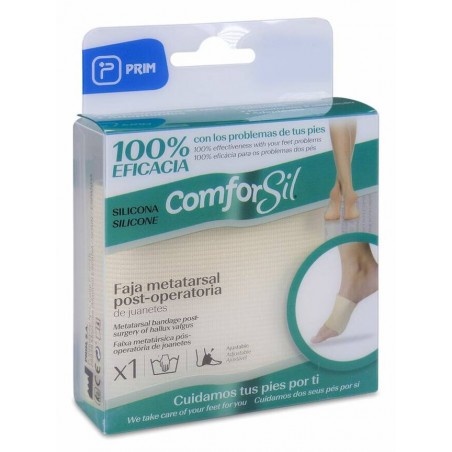  PRIM COMFORSIL FAJA METATARSAL POST-OPERATORIA ELASTICA PARA JUANETES TALLA S 