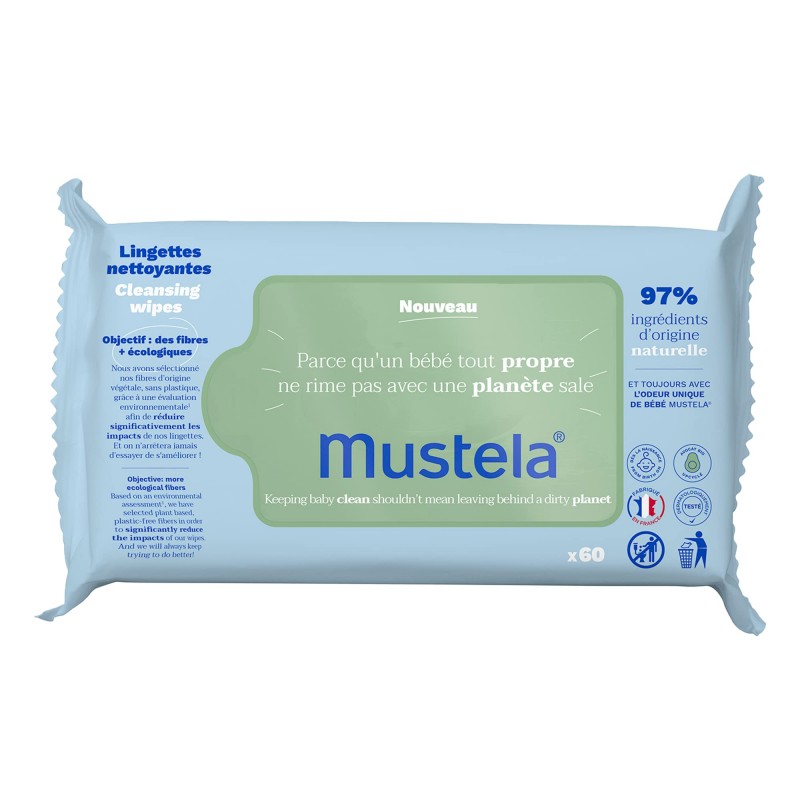 MUSTELA TOALLITAS GRUESA 60 UDS
