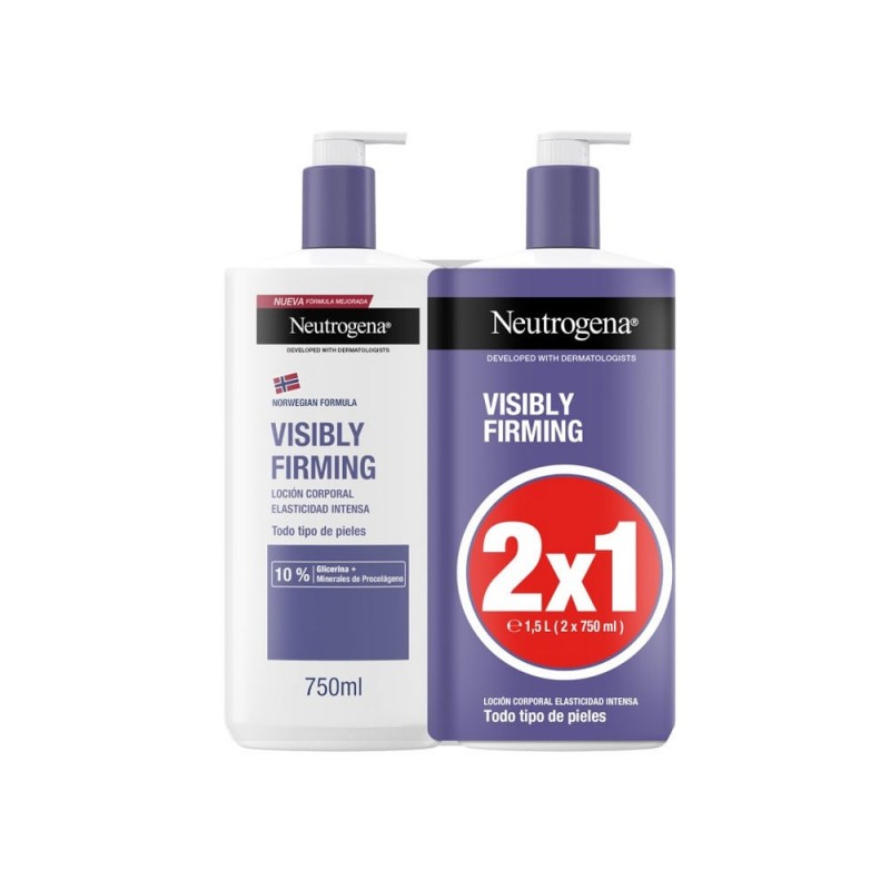 NEUTROGENA VISIBLY RENEW REAFIRMANTE LOCION CORPORAL  2X1 750 ML