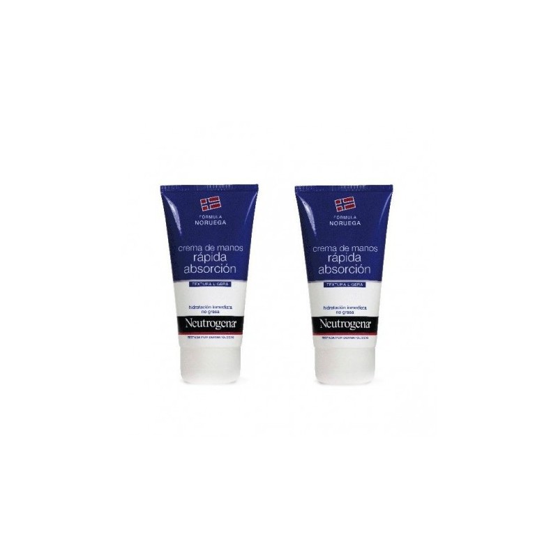 NEUTROGENA CREMA MANOS RAPIDA ABSORCION 2 X 75 ML