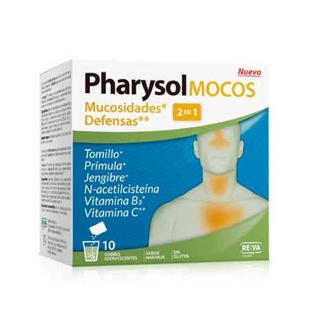  PHARYSOLMOCOS 10 SOBRES EFERVESCENTES 