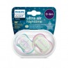 CHUPETE SILICONA PHILIPS AVENT ULTRA AIR NOCTURNO 0 - 6 MESES 2 UNIDADES NIÑA