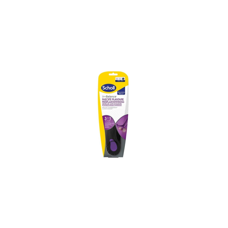 SCHOLL IN-BALANCE PLANTILLAS FASCITIS PLANTAR  2 UNIDADES TALLA L
