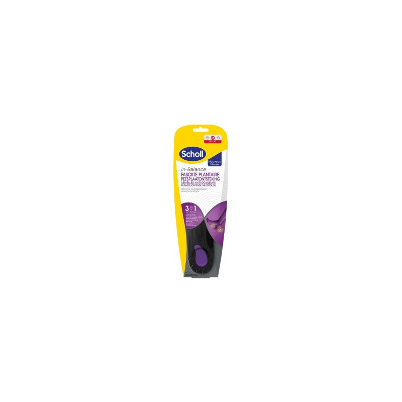SCHOLL IN-BALANCE PLANTILLAS FASCITIS PLANTAR  2 UNIDADES TALLA M
