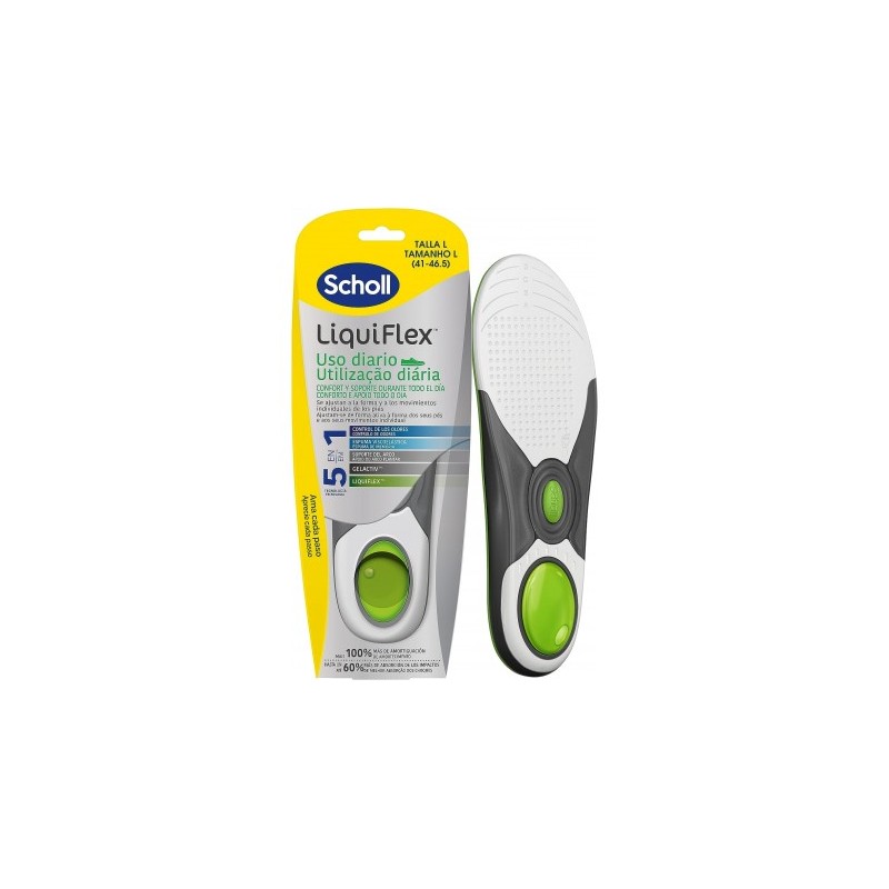 SCHOLL PLANTILLAS LIQUIFLEX DIARIO 2 UNIDADES TALLA L