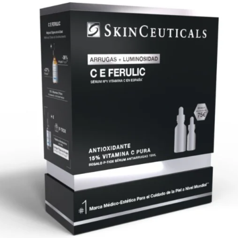 SKINCEUTICALS COFRE ARRUGAS Y LUMINOSIDAD CE FERULIC + P-TIOX