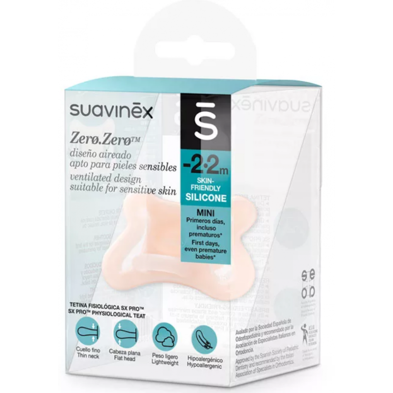 SUAVINEX ZERO.ZERO CHUPETE SX PRO SILICONA FISIOLOGICO -2-2