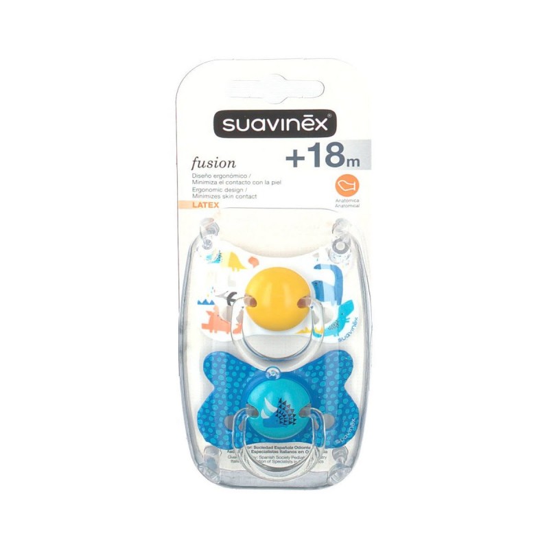 SUAVINEX CHUPETE FUSION ANATO LATEX +18M 2U