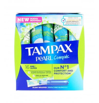TAMPAX COMPAK PEARL SUPER 16