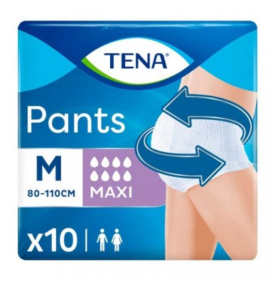 TENA PANTS MAXI MEDIANO 10 UDS