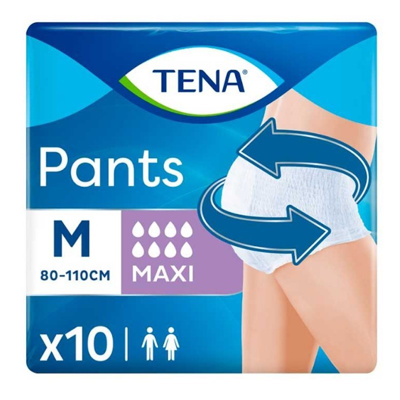 TENA PANTS MAXI MEDIANO 10 UDS
