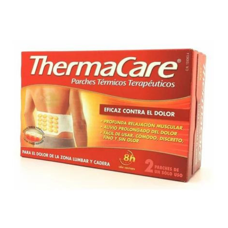 THERMACARE PARCHE TERMICO ZONA LUMBAR CADERA 2 PARCHES