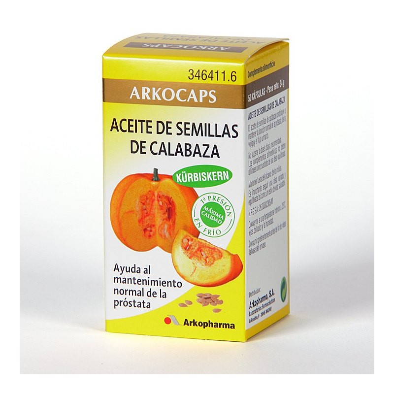 ARKOCAPS ACEITE SEMILLA CALABAZA 50 CAPS
