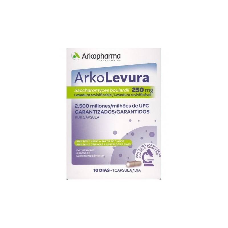 ARKOLEVURA 250 MG 10 CAPS