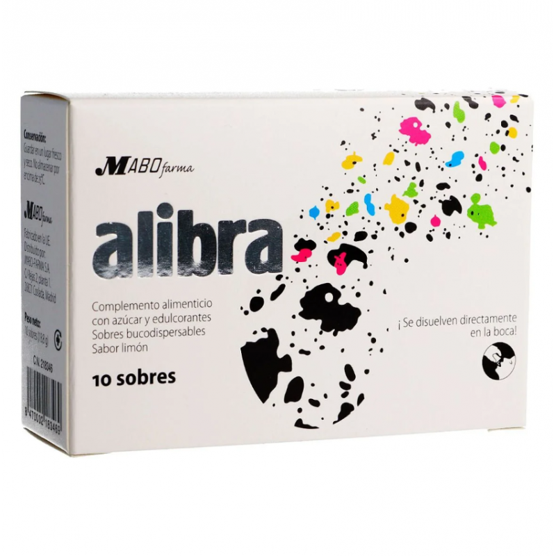 ALIBRA 10 SOBRES SABOR LIMON