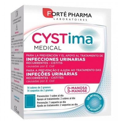 CYSTIMA MEDICAL 14 SOBRES 2 G
