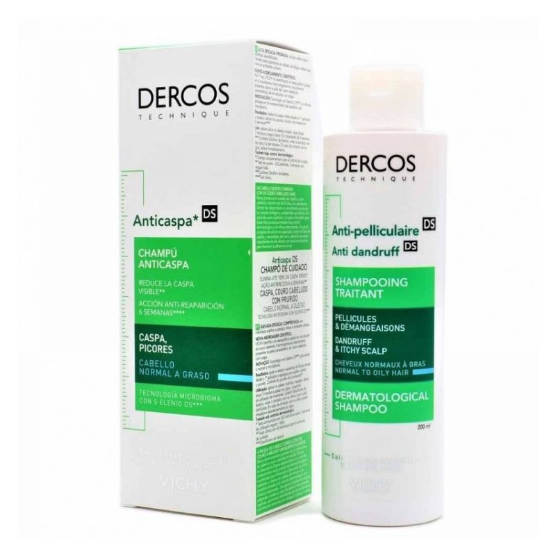 DERCOS CHAMPU ANTICASPA GRASA 200 ML