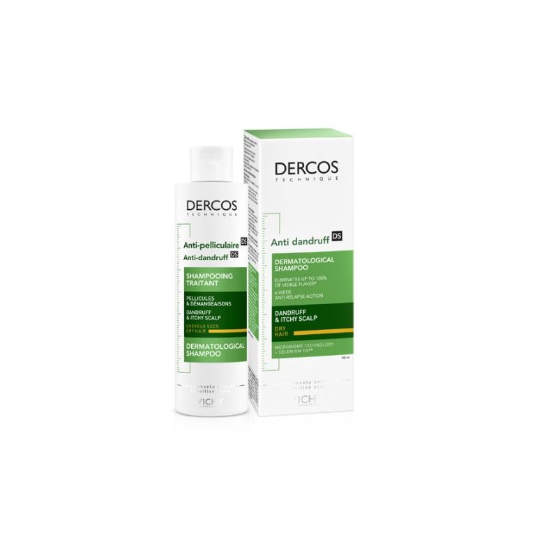 DERCOS CHAMPU ANTICASPA SECA 200 ML