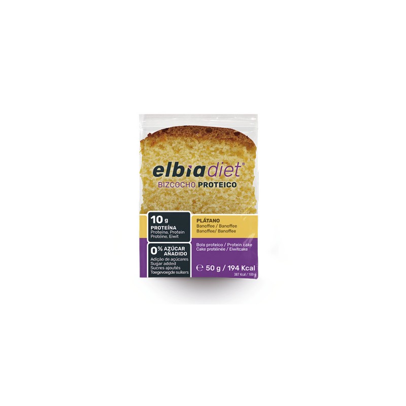 ELBIA BIZCOCHO DE PLATANO-BANOFFEE 50G