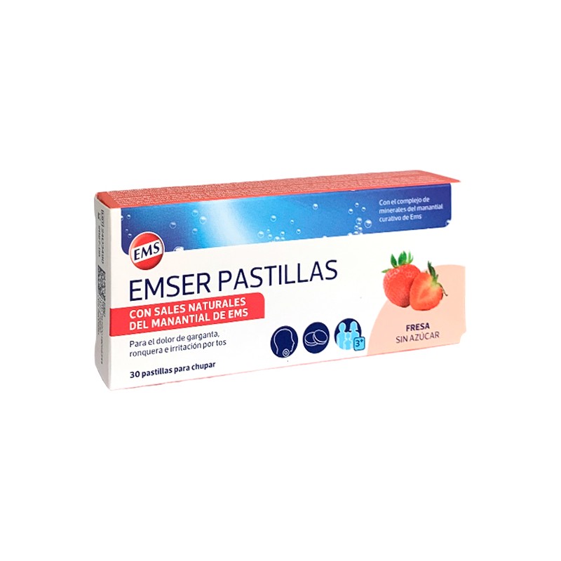 EMSER FRESA SIN AZÚCAR 30 PASTILLAS PARA CHUPAR