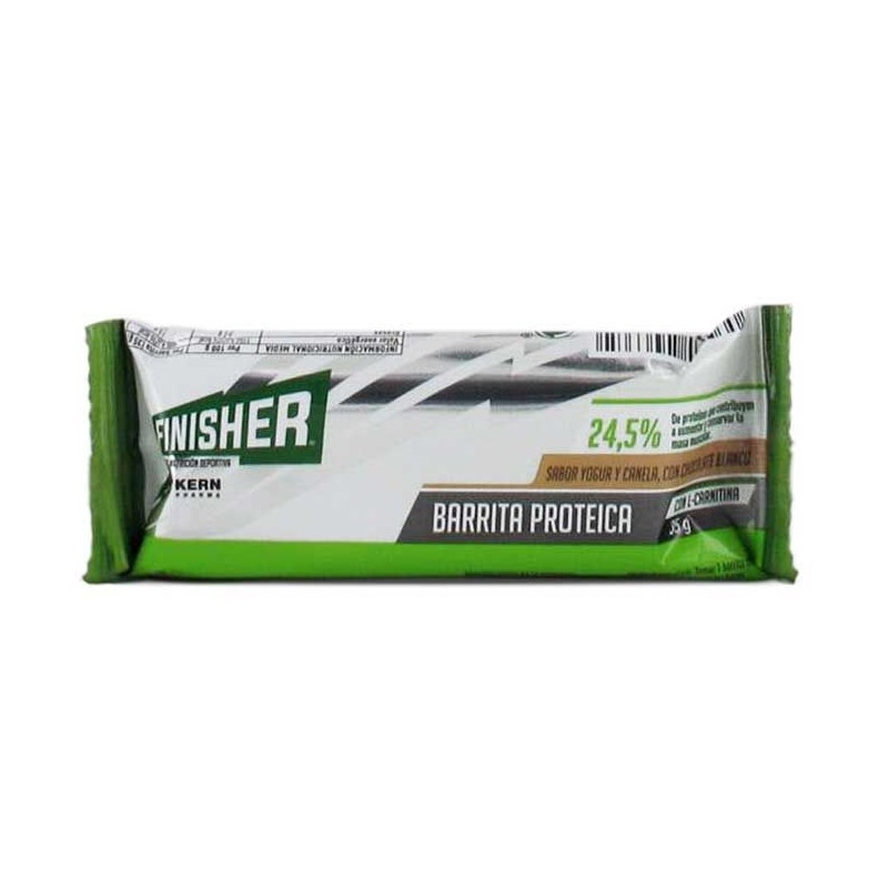 FINISHER BARRITAS PROTEICAS YOGUR Y CANELA CON L 20 BARRITAS