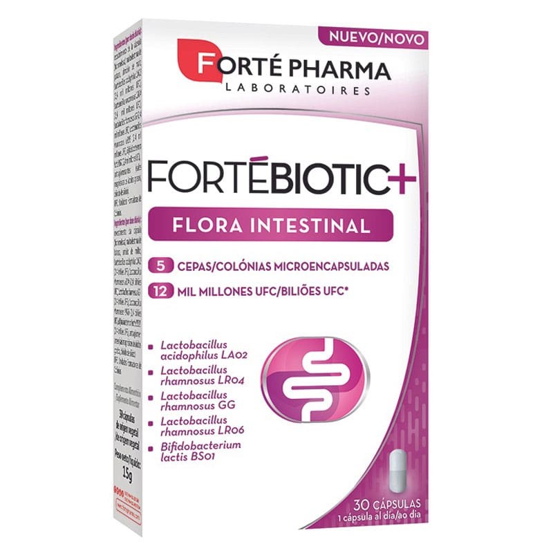 FORTEBIOTIC+ FLORA INTESTINAL 30 CAPSULAS