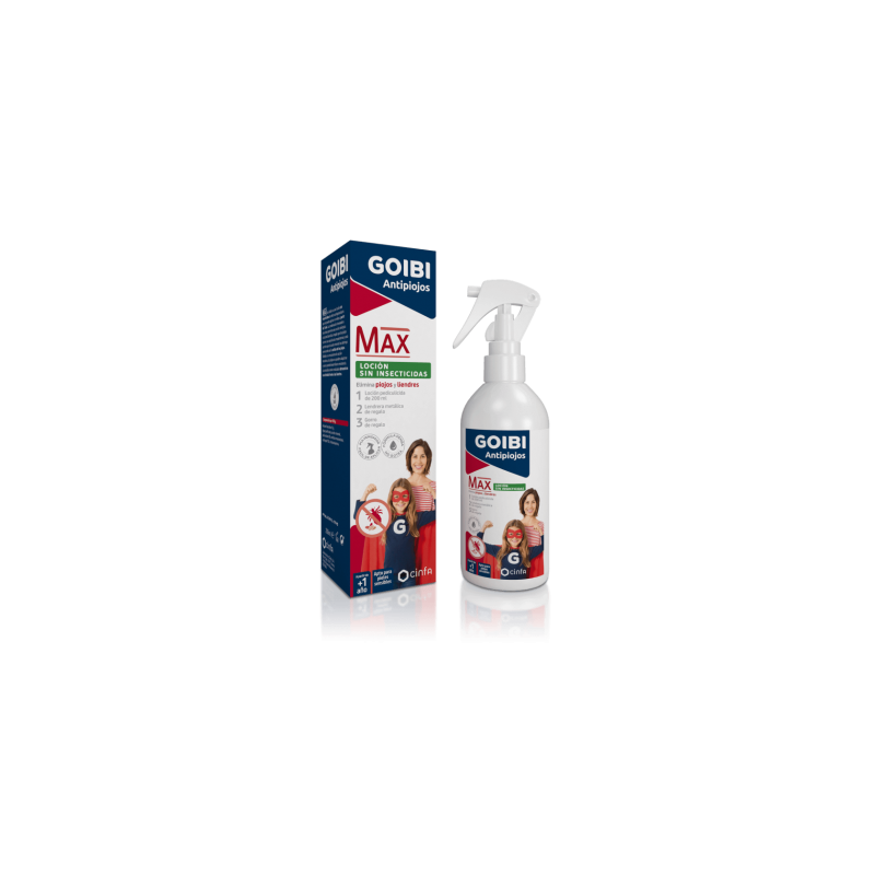 GOIBI ANTIPIOJOS MAX LOCION SIN INSECTICIDAS 1 ENVASE 200 ML