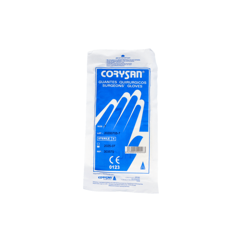 GUANTES CORYSAN CIRUGIA LATEX T-7 2 UDS