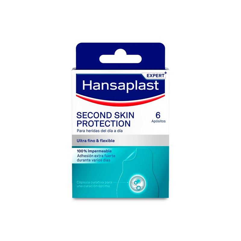 HANSAPLAST SECOND SKIN PROTECTION 6 PARCHES 73 MM X 36 MM